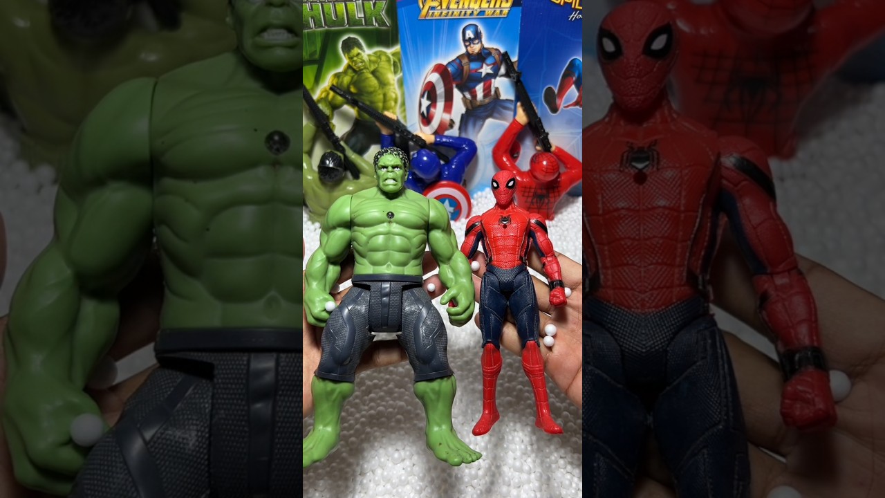 hunting toys Hulk vs Spider-Man Superhero Actionfigure Toys