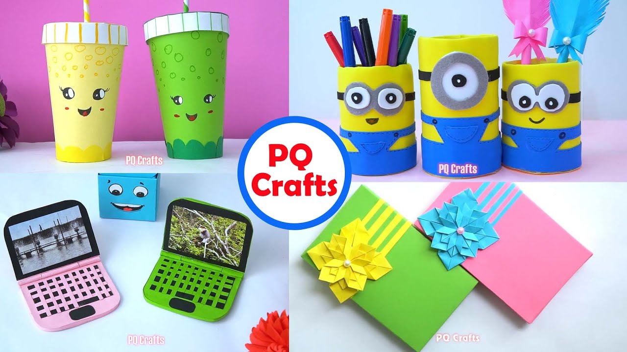 9 EASY CRAFT IDEAS || School Craft Idea || DIY Origami Craft || School hacks || Paper mini gift idea