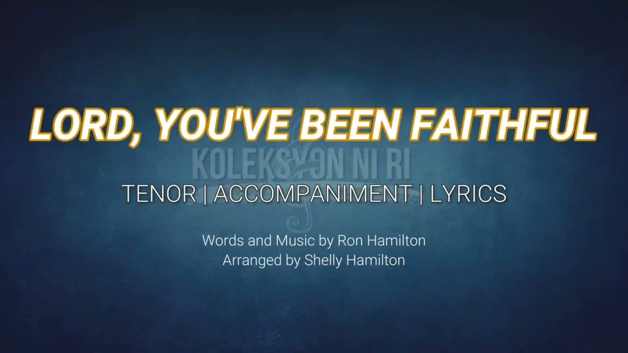 Lord, You've Been Faithful | Tenor | Vocal Guide by Bro. Noel Abancia