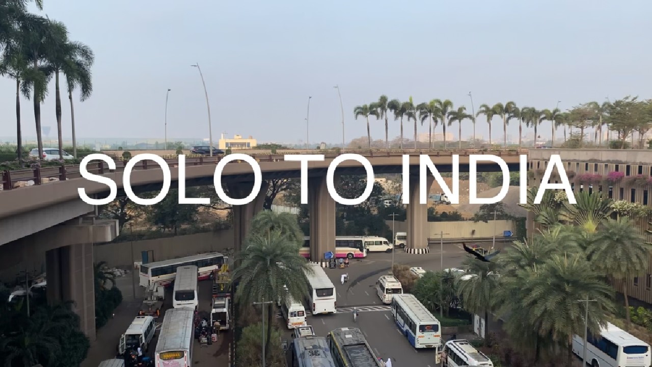 flew alone to india to learn yoga