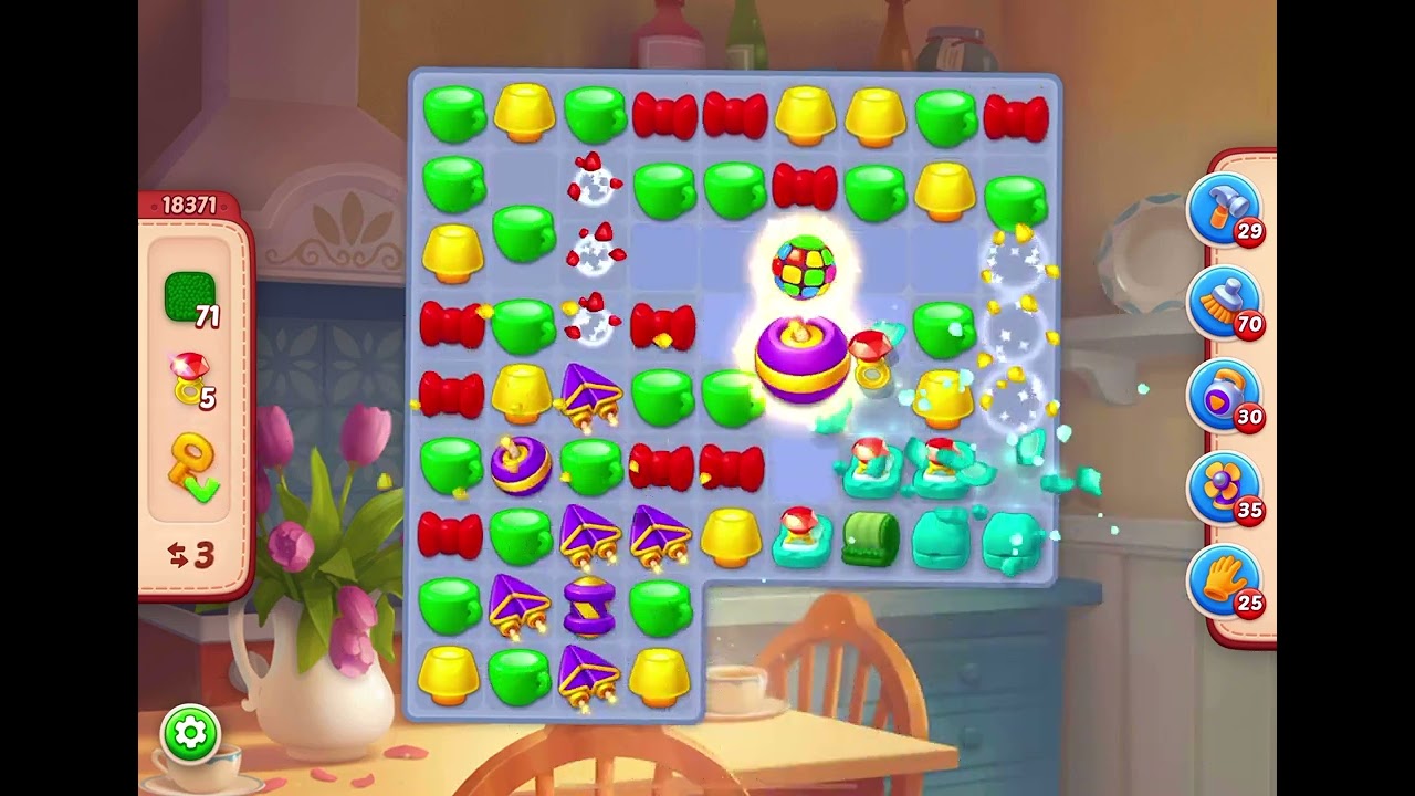HomeScapes Level 18371 no boosters 