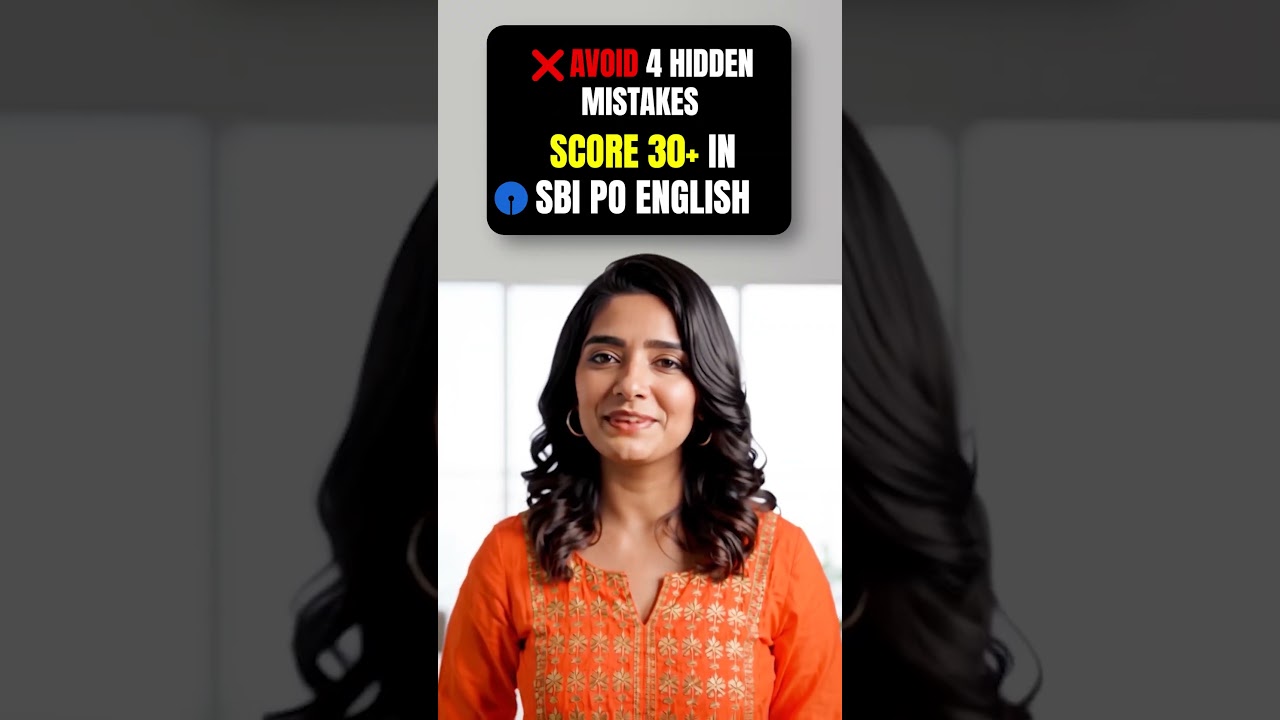 ❌ Avoid 4 Hidden Mistakes | Score 30+ in SBI PO&nbsp;English