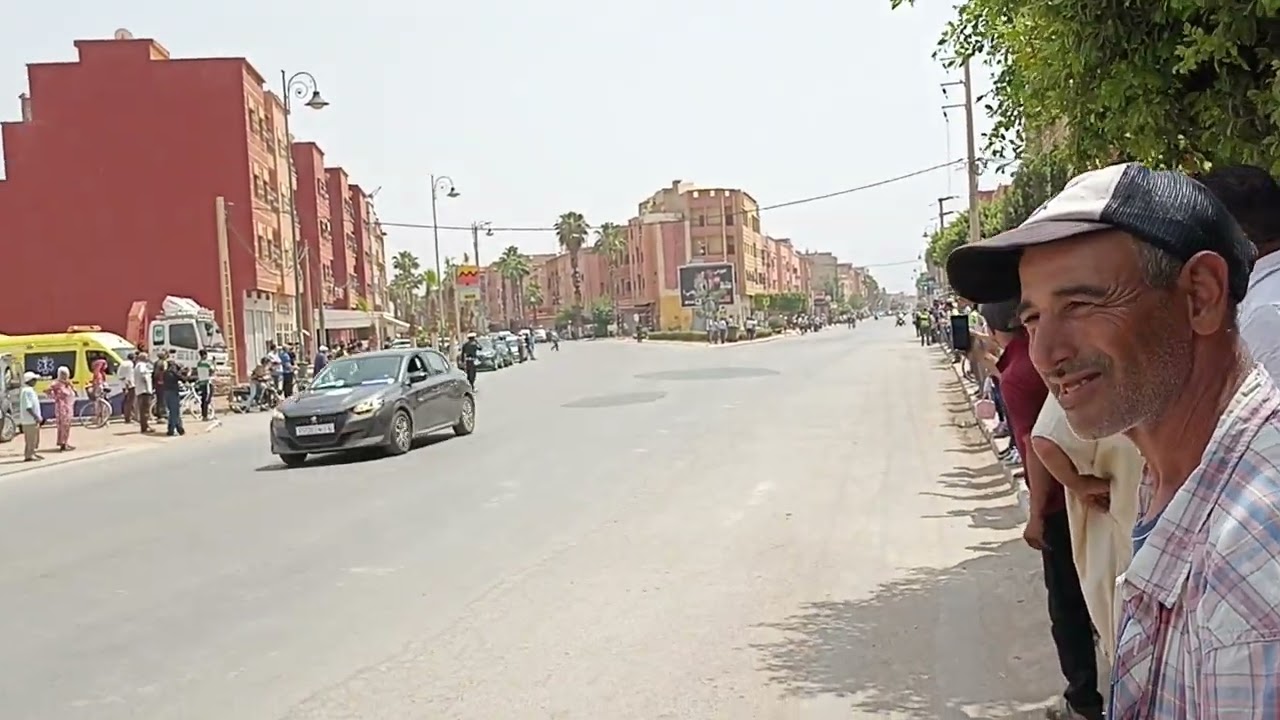 مرور طواف سباق الدراجات الهوائية بمدينة سوق السبت اولاد النمة #سباق المغرب#