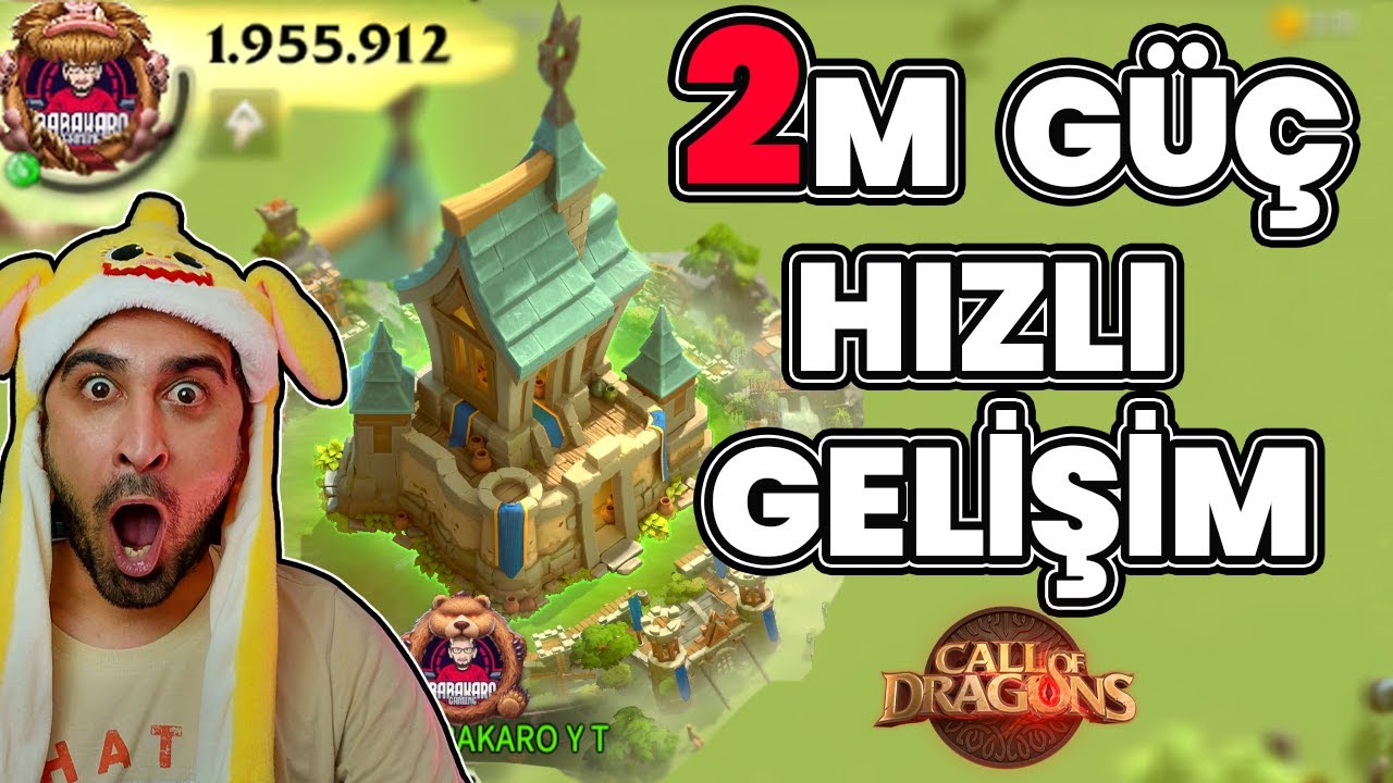 Call of Dragons'da Hızlı Gelişim Noktaları: İlk Günler 2 M Güç Kasmak para harcamadan !