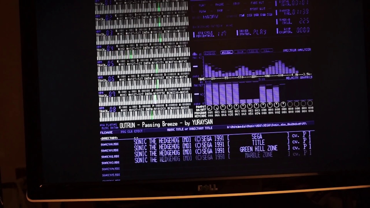 Playing MDX music files on X68000 XVI @ 16mhz