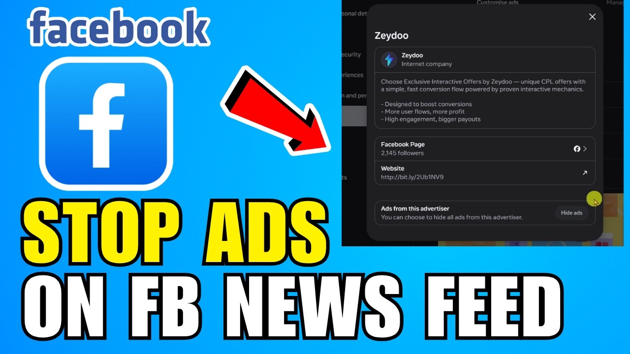 How To Stop Ads On FB News Feed (2026) (New Update)