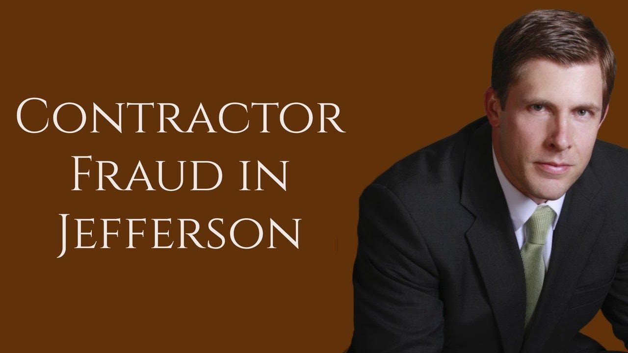 Contractor Fraud Lawyer in Jefferson Parish | Carl Barkemeyer, Criminal Defense Attorney