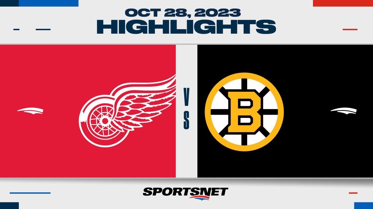 NHL Highlights | Red Wings vs. Bruins - October 28, 2023