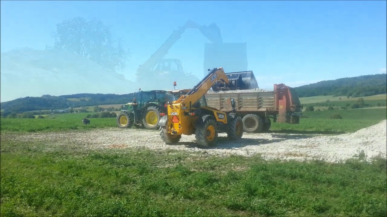 | Vápno 2017 | Rozmetání Vápna | JCB 536-70, John Deere 6170R + AnnaBurger HTS 22.04 | HD |