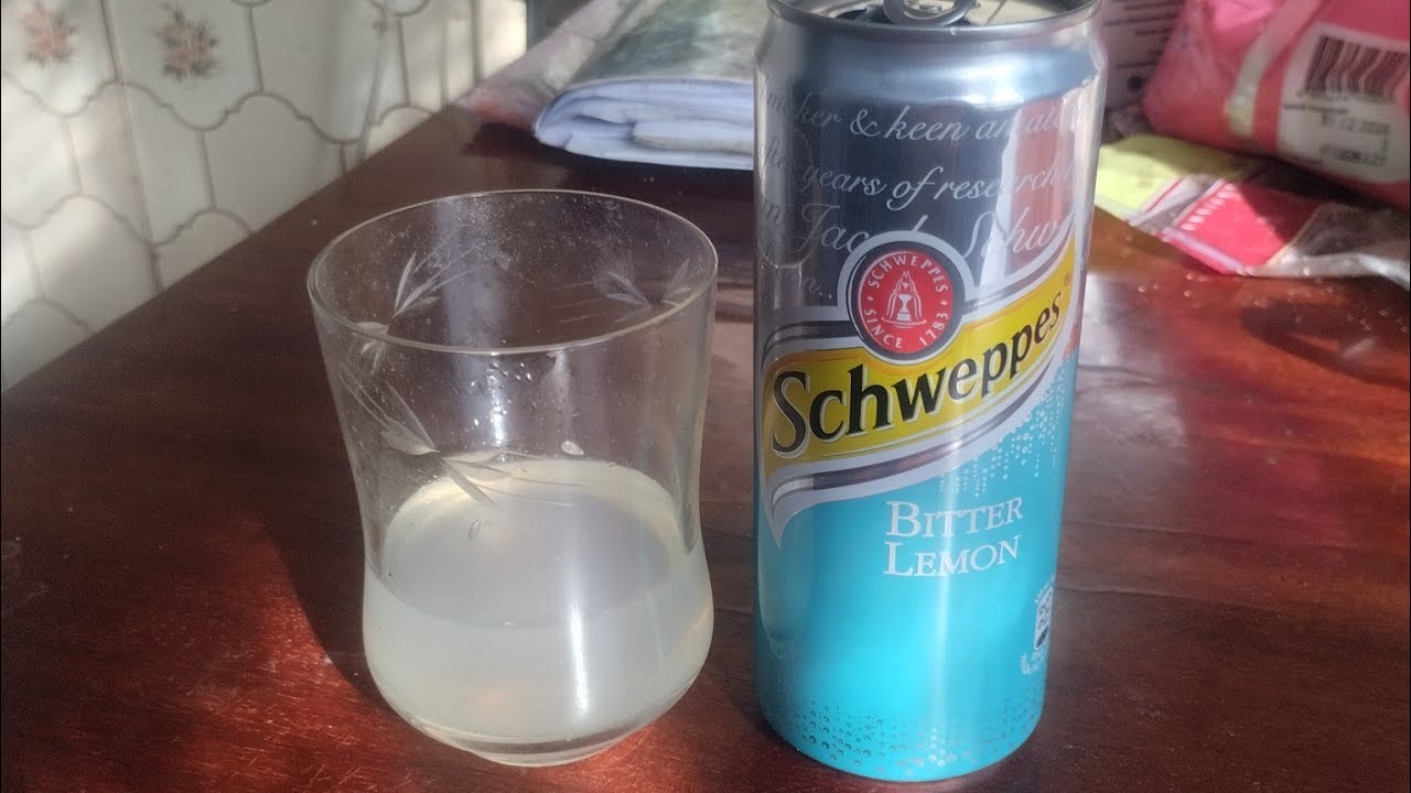 Schweppes bitter lemon синий, обзор и дегустация