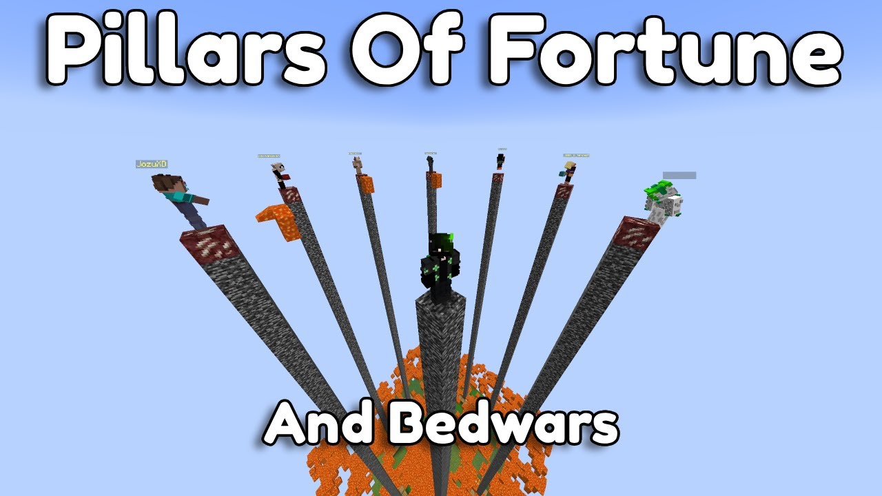 MINECRAFT | Pillars Of Fortune And Bedwar Playing Until Get A Victory.#minecraft #video #hd