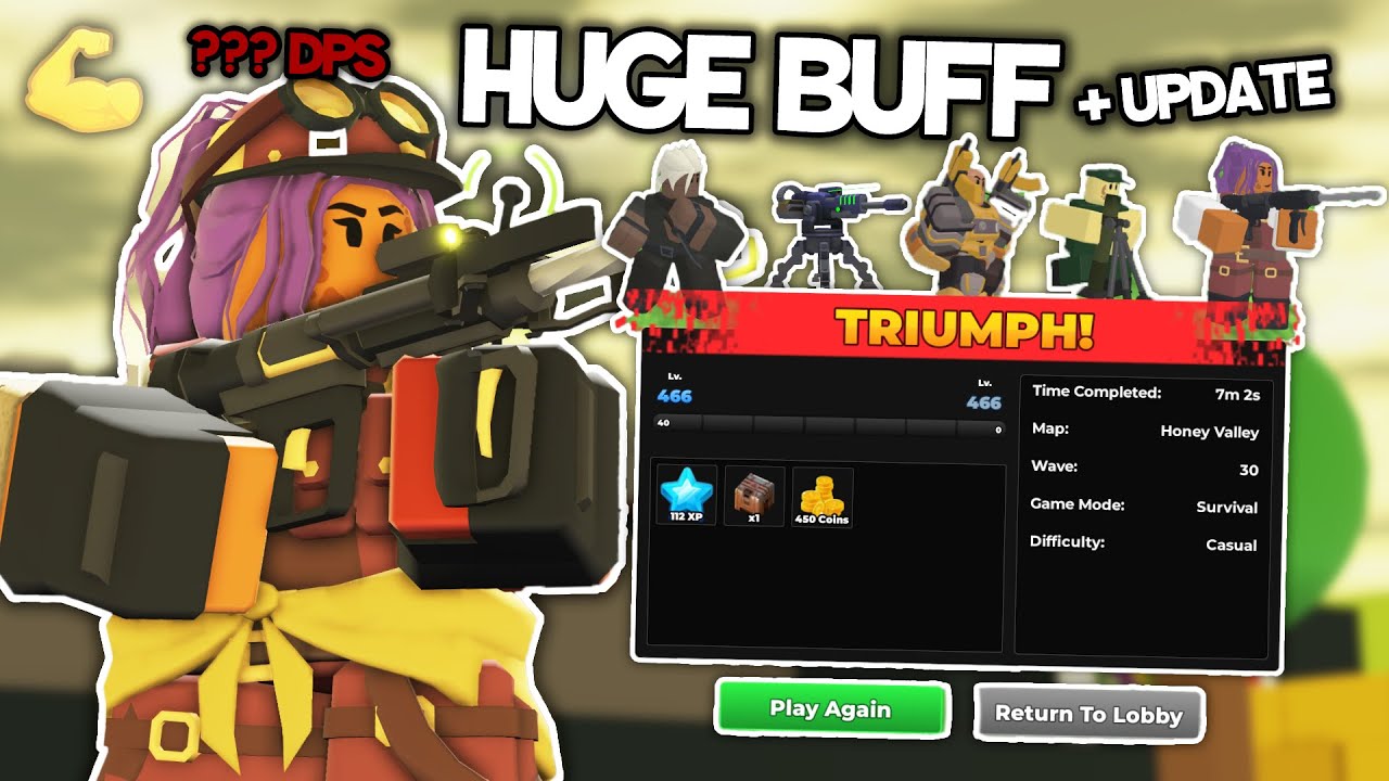 NEW FILLER UPDATE IS HERE! ENGINEER BUFF & MORE | Tower Defense Simulator
