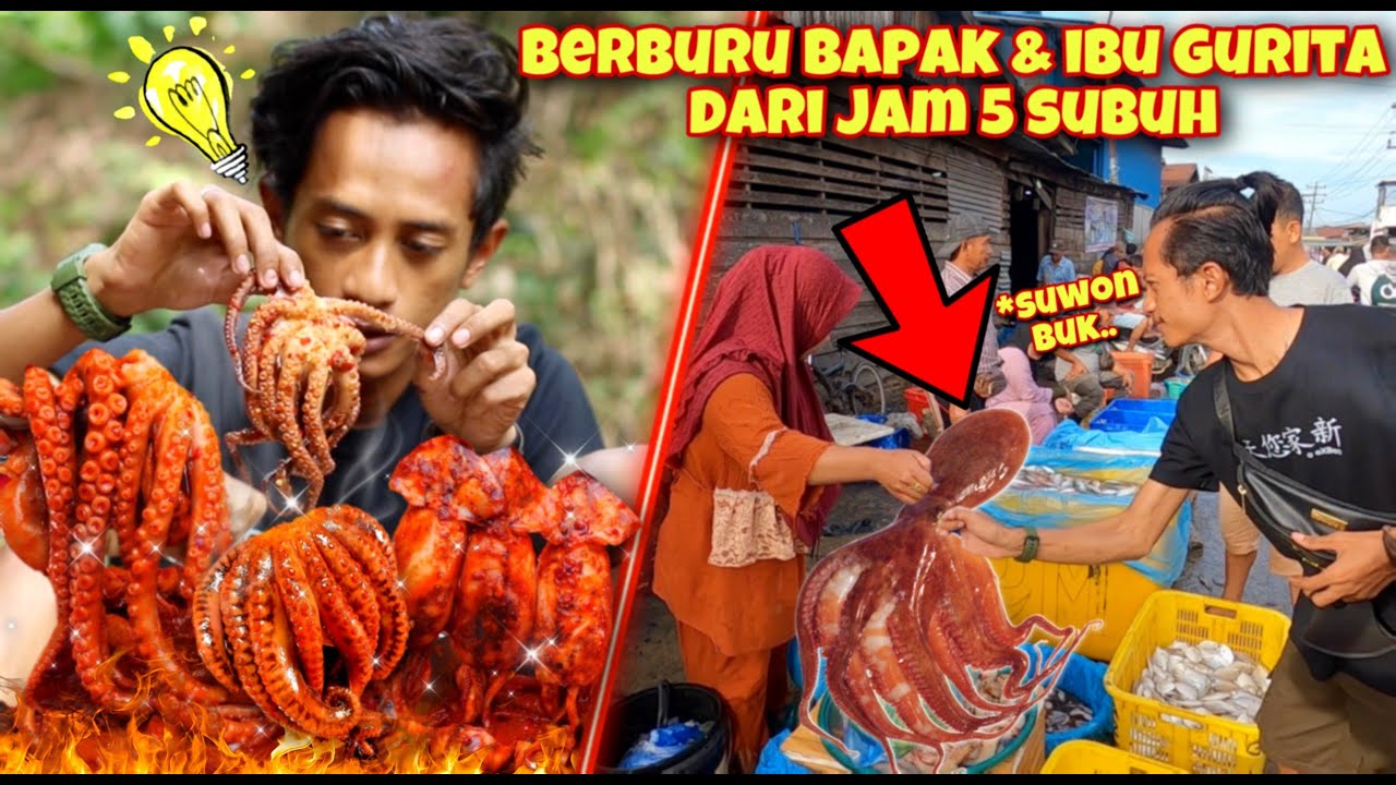 JAM 5 PAGI BERBURU GURITA DI PELABUHAN TELUK NIBUNG