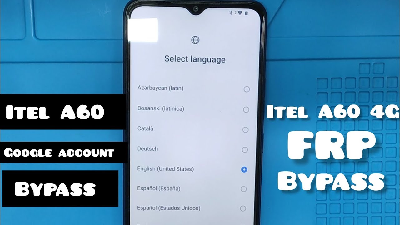 Itel A60  4G Frp bypass,, itel a662L Google account bypass, frp unlock, FRP remove