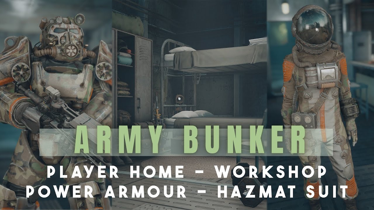 SHOWCASE: Fallout 4 - Army Bunker player home