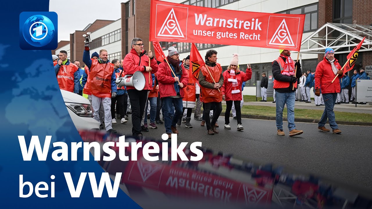 Warnstreiks an fast allen VW-Standorten