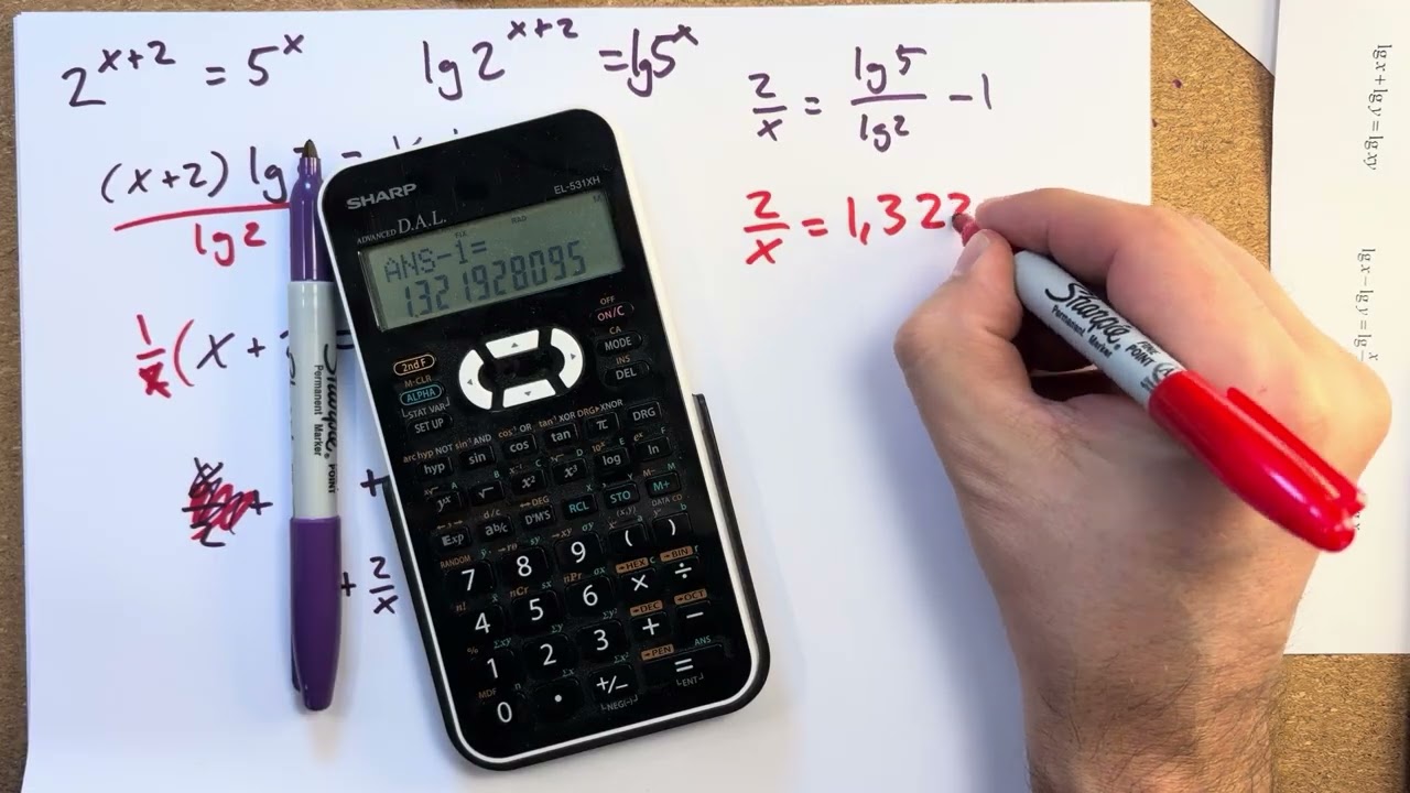 Ekvationer med x i exponenten. Nivå 3. ma2