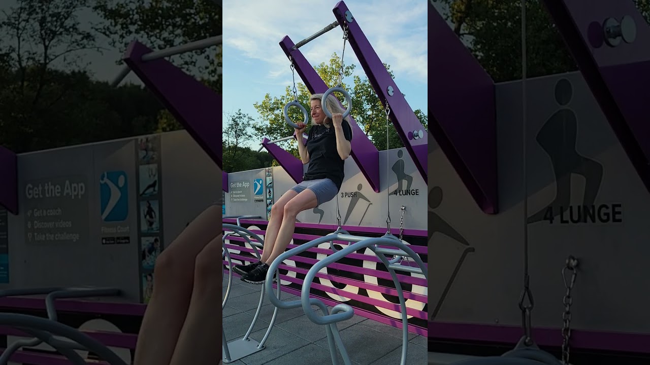 Breast cancer survivor getting in a quick workout! 