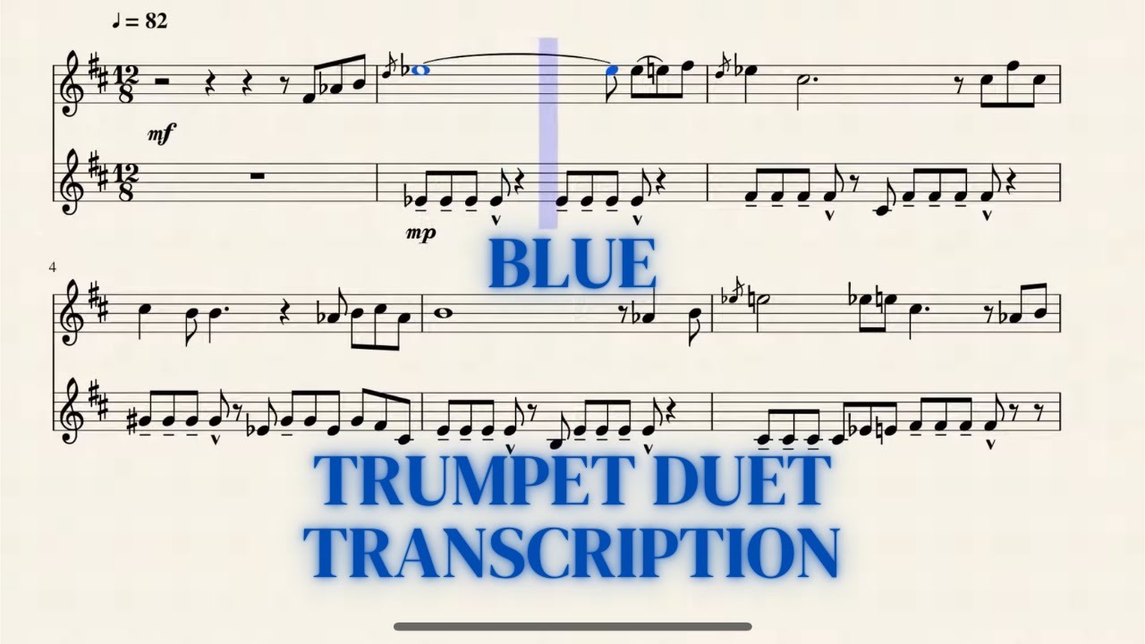 Blue by Mnozil Brass - Trumpet Duet Transcription)