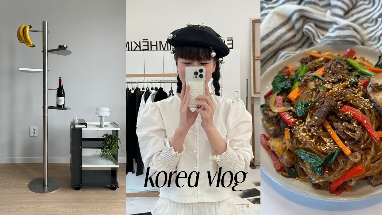 Korea vlog: i got a botox, new home decor, huge giveaway, cooking korean noodles & fashion week prep