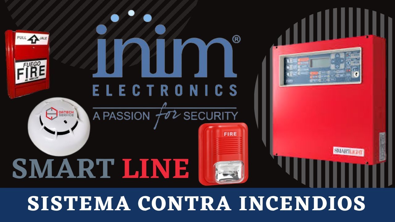 Central de detección de incendios convencional 🚨 SMARTLINE Inim Electronics.