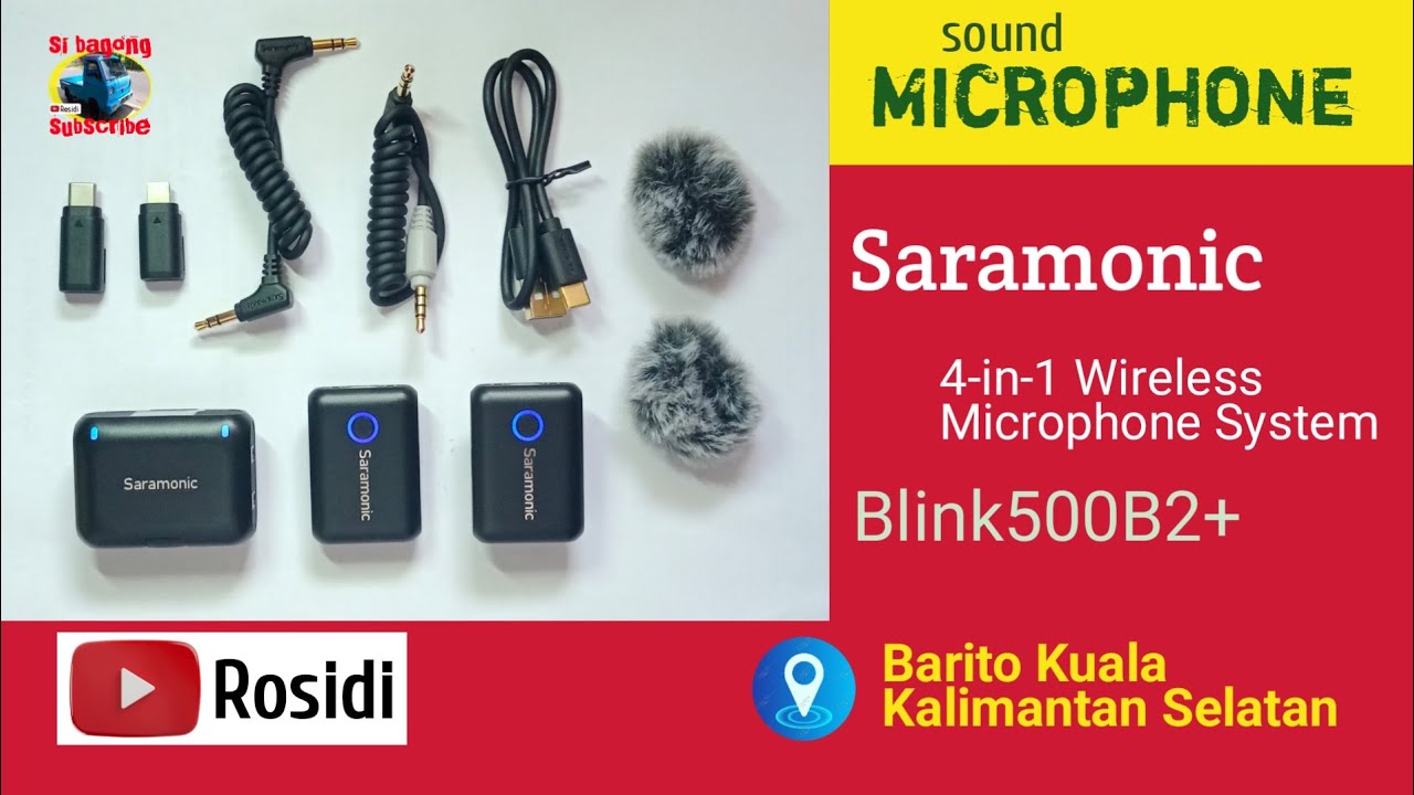 tutor: microphone cleaning sound | saramonic blink 500 b2+ 4-in-1 wireless microphone system