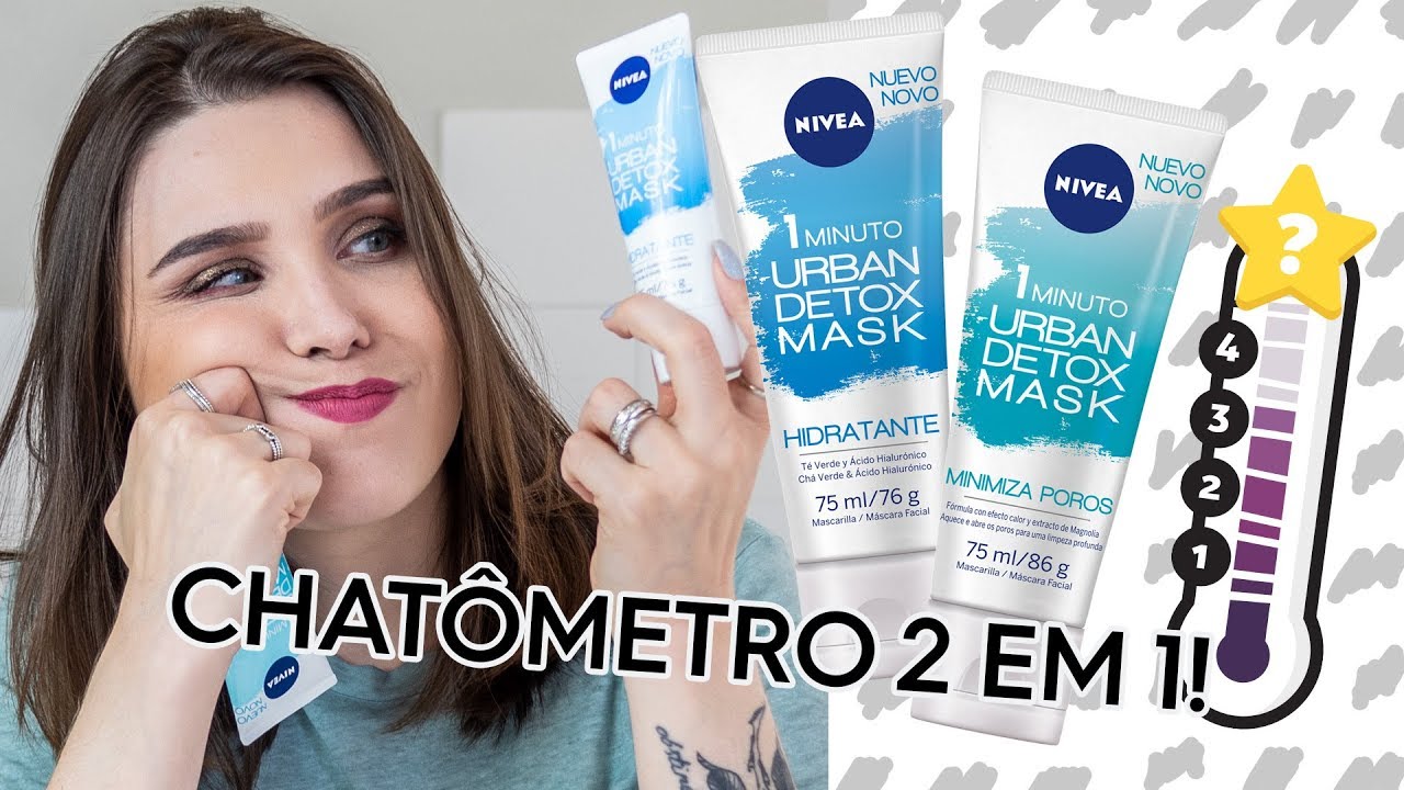 CHATÔMETRO 2 em 1! Máscaras faciais 1 minuto NÍVEA | Lu Ferreira | Chata de Galocha