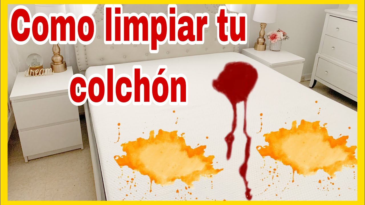COMO LIMPIAR EL COLCHON FACILMENTE (pipi, sangre, orines, acaros, sudor, manchas)