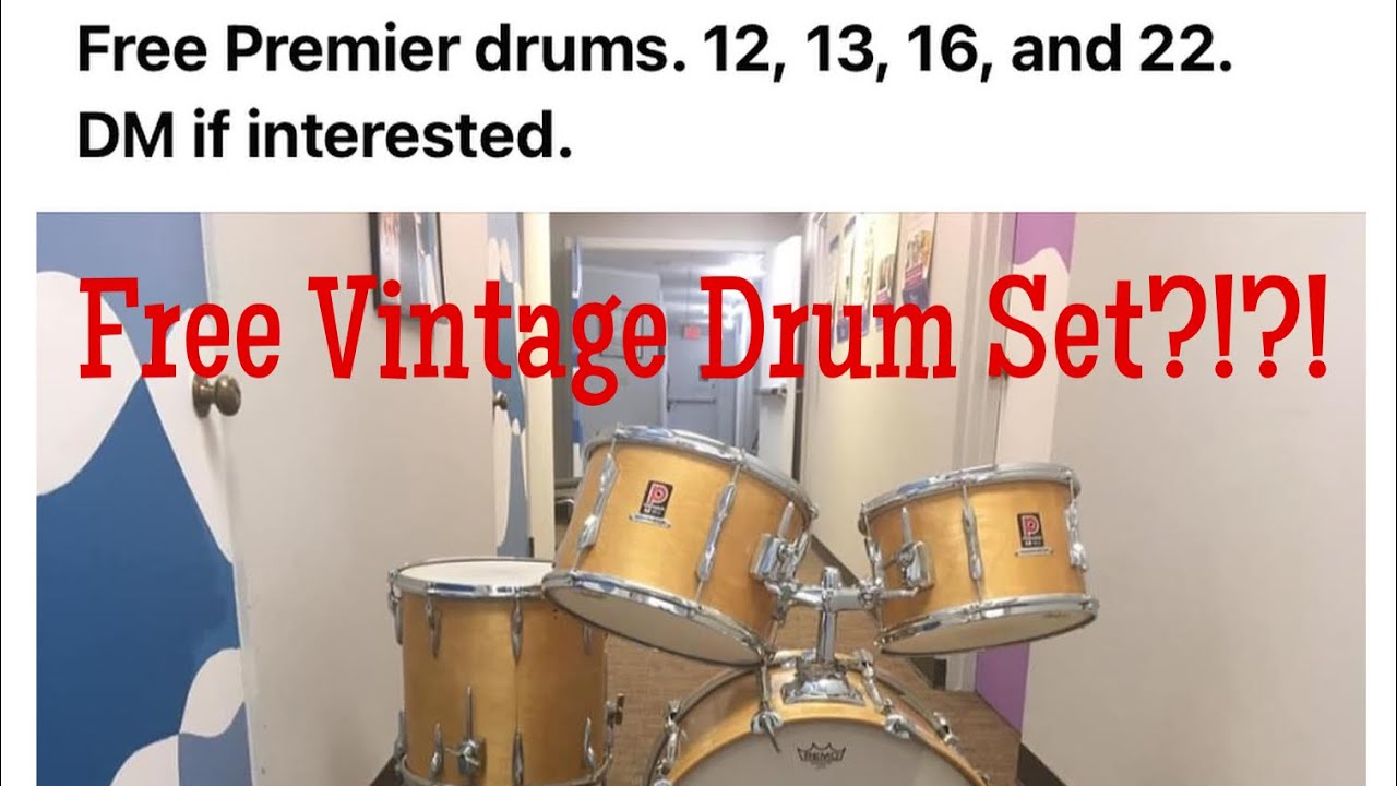 Free Vintage Drum Set? Vintage Premier Resonator Drum set 12,13,14, 20