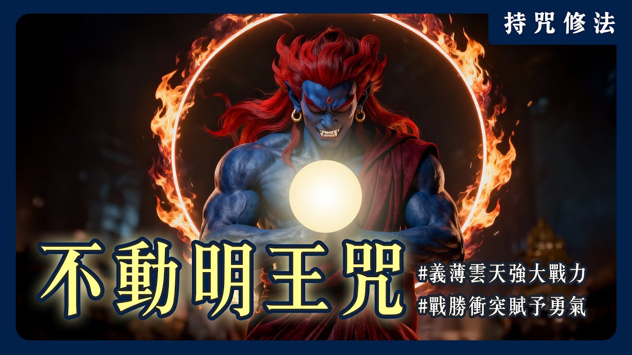 被祂殺是一種福氣？不動明王的《慈救咒》讓你用義薄雲天的強大戰力，戰勝衝突、得到勇氣！｜持咒修法系列