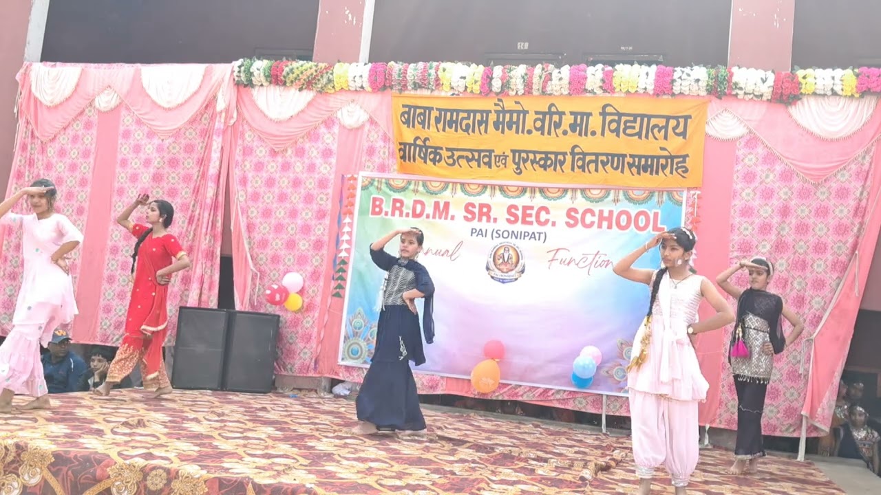 Punjabi Bhangra Dance Performance by Twinkle Stars of BRDM School Pai