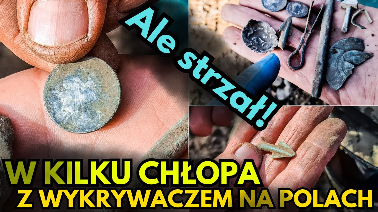 Zebrałem ekipę, żeby przeszukać detektorem kilka pól, jeden z nas miał totalny dzień konia !!!