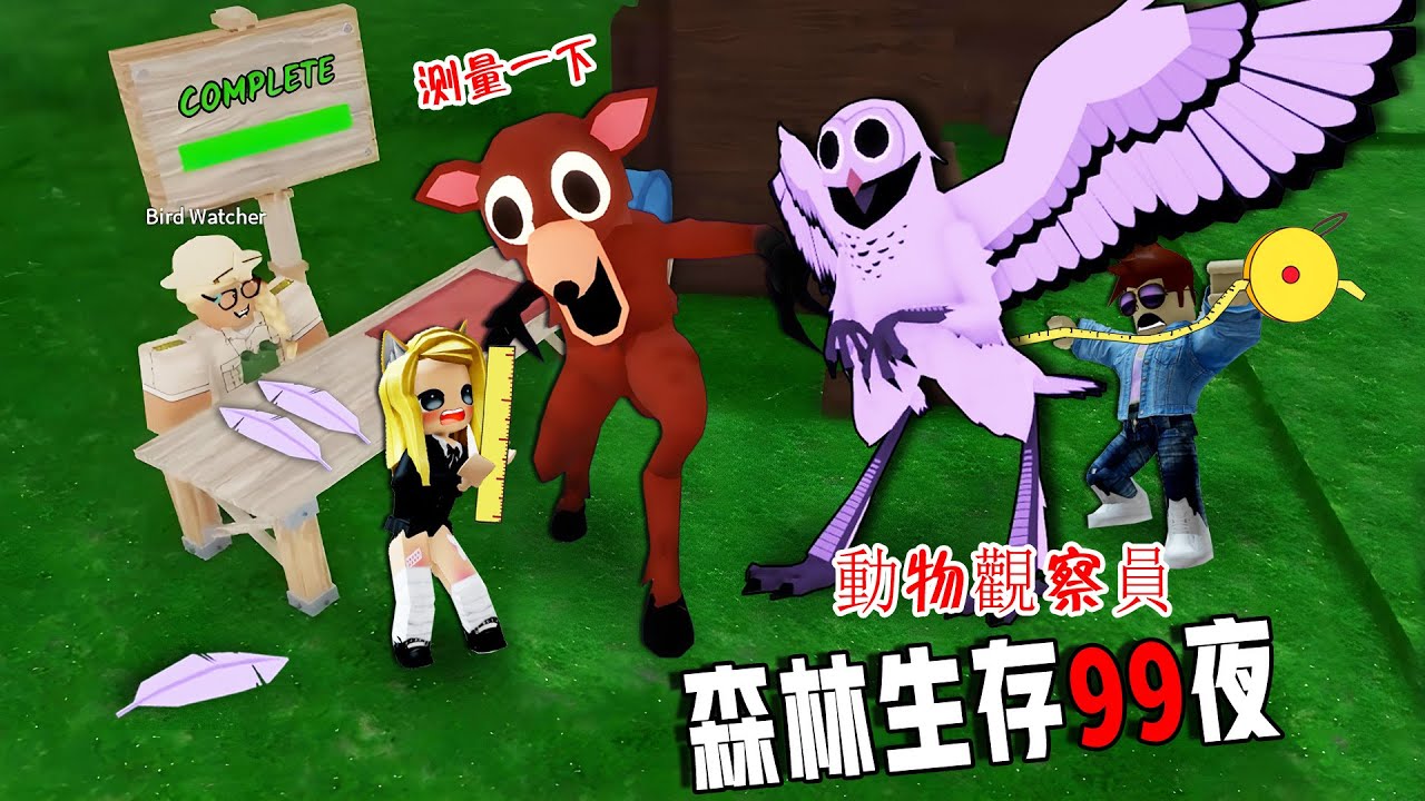森林生存99夜：協助觀察員，完成研究……99 Nights in the Forest🔦  | ROBLOX