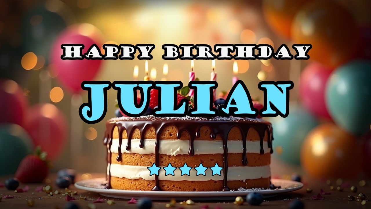 Julian – Happy Birthday Song | Personalized Birthday Song With Your Name