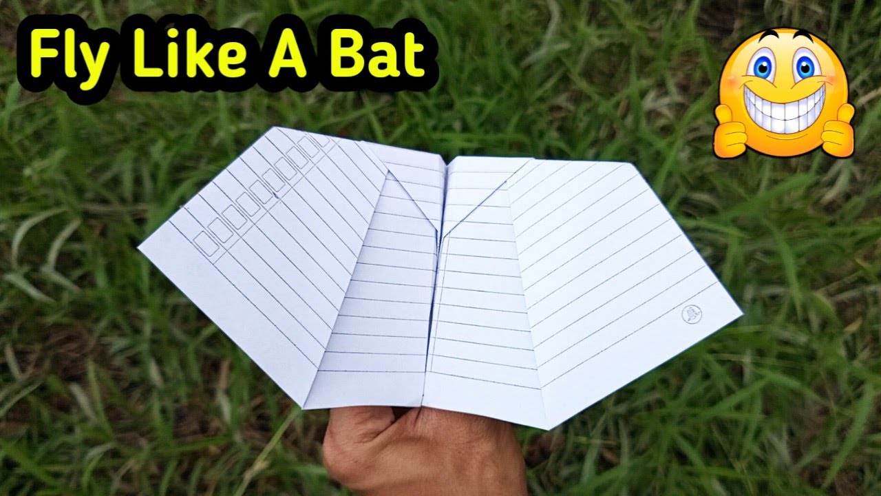 ORIGAMI KELELAWAR |Pesawat terbang seperti kelelawar asli