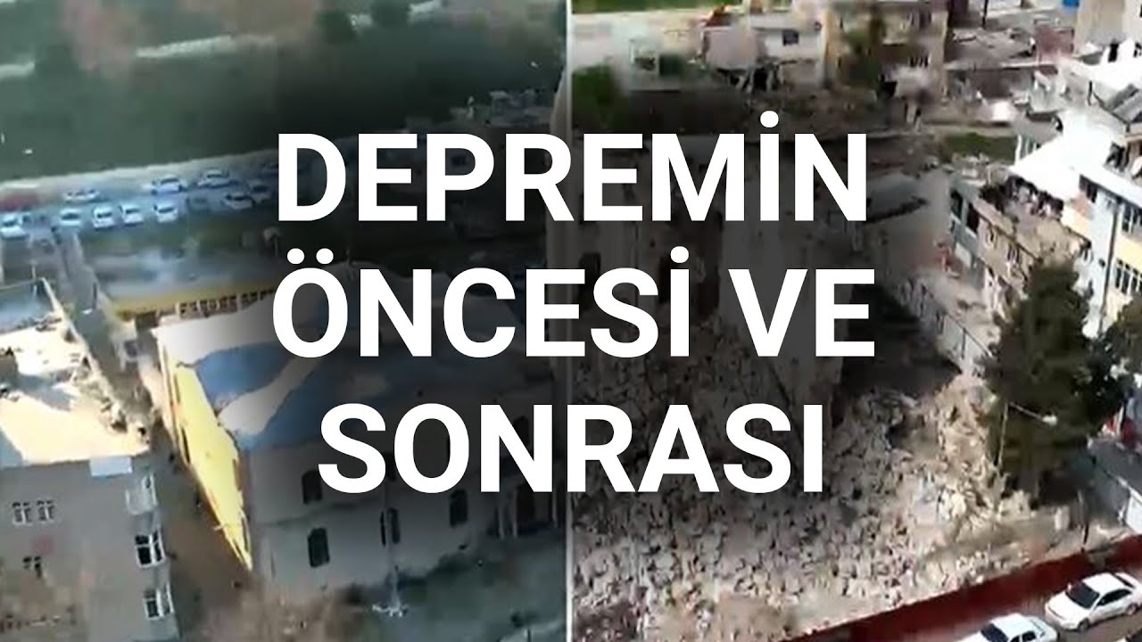 @NTV  Adıyaman'ın deprem öncesi ve sonrası görüntüleri