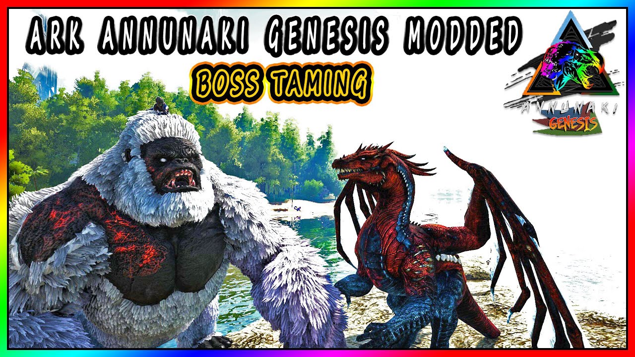 BADASS FIRE DRAKE and BOSS DRAGON TAMED! | ARK MODDED Annunaki Genesis - Episode 4