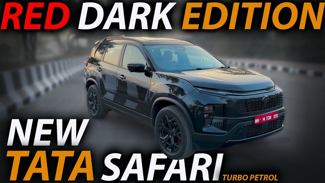2026 Tata Safari 1.5L Turbo Petrol | Red Dark Edition | Complete Detailed Review @Real_Cars