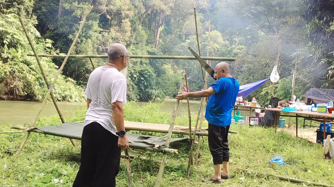 Cara memasang khemah camping bed survival oleh ex PPH Pasukan Polis Hutan