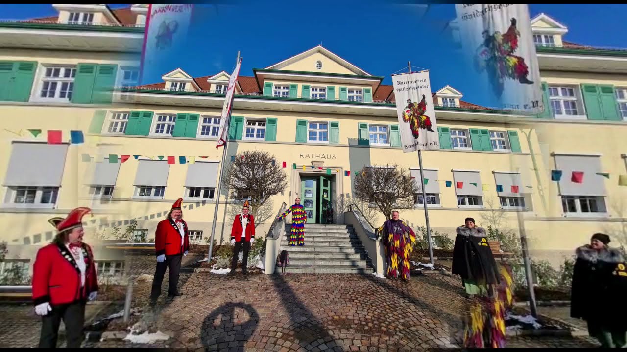 Narrenfahnenhissen am Gumpigen Donnerstag 11 02 2021