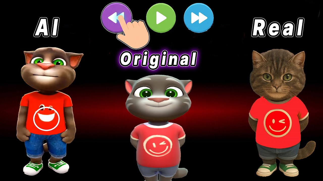 Funny Rewind Talking Tom Cat Original - Ai - Real 👍 My Talking Tom 2