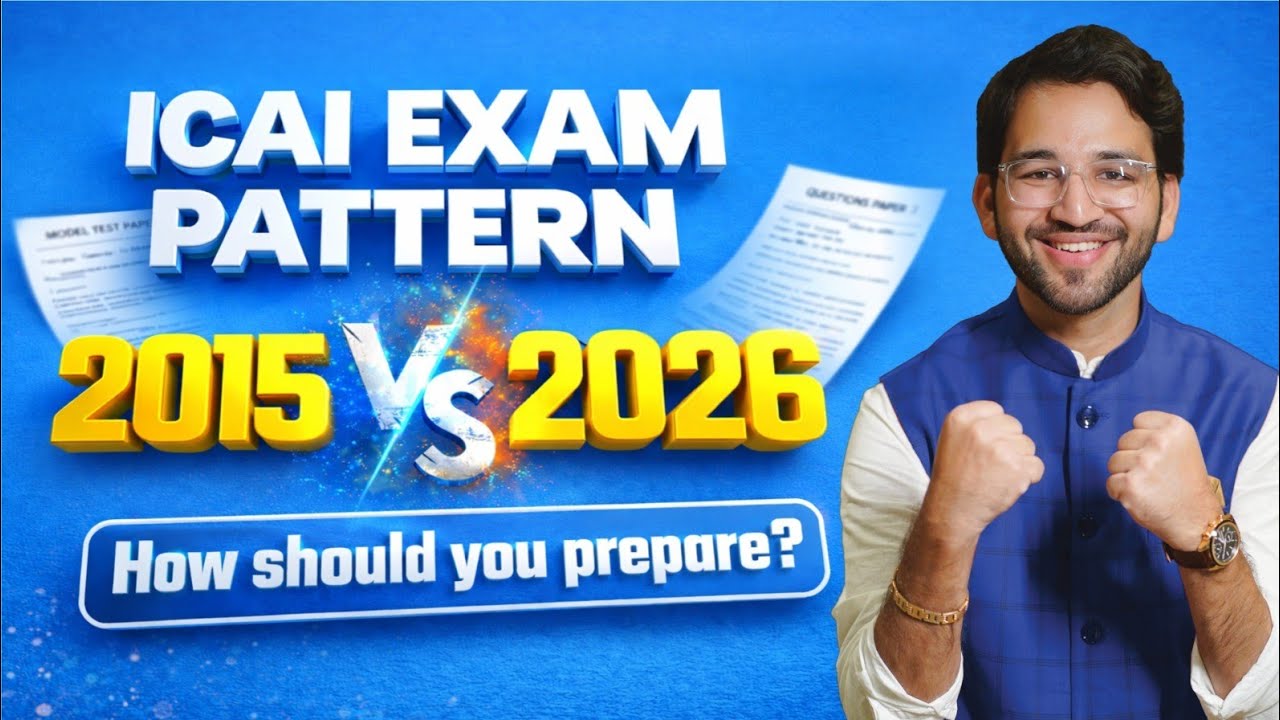 Drastic Changes in ICAI Paper Pattern in 10 YEARS? | ICAI | CA | CA Shubham Singhal