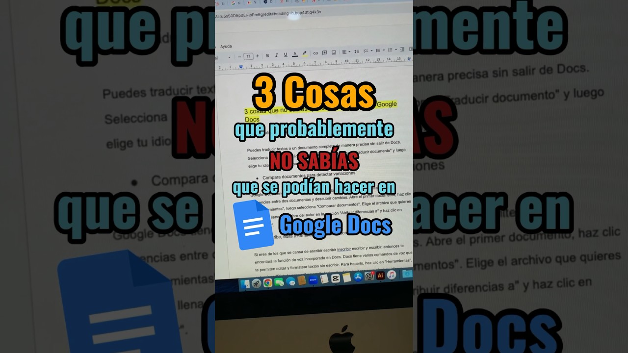 Trucos que NO SAB&Iacute;AS de Google Docs #tips #hacks #google #googleworkspace