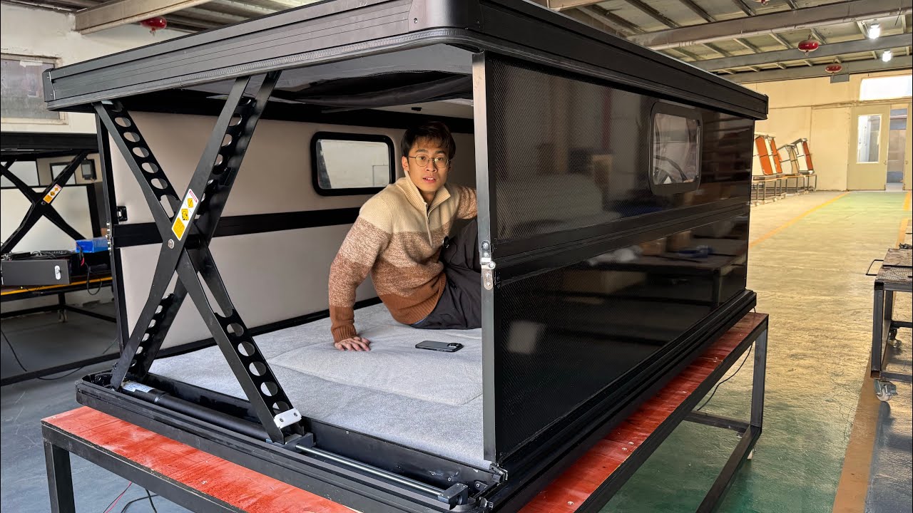 P-Show Pop-up Rooftop Sleeper Setup: Easy Entry & Ventilation