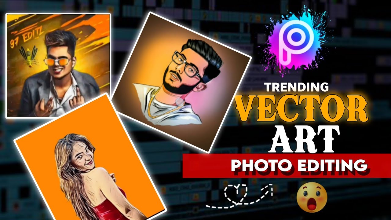 Picsart Portrait Cartoon Photo Editing Tutorial 2025 || Vector portrait || portrait image editing