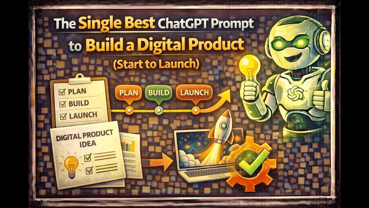 The Single Best ChatGPT Prompt to Build a Digital Product (Start to Launch)