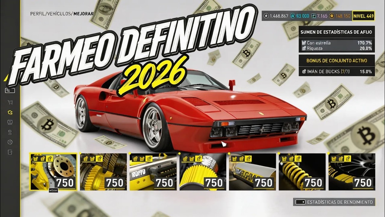 GUÍA DEFINITIVA 2026 💸🔥 Así Farmeo Dinero y Piezas Doradas | The Crew Motorfest
