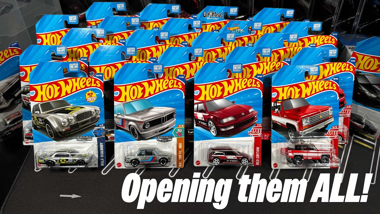 Открываем ВСЕ Hot Wheels Zamacs и Red Editions 2025 года!