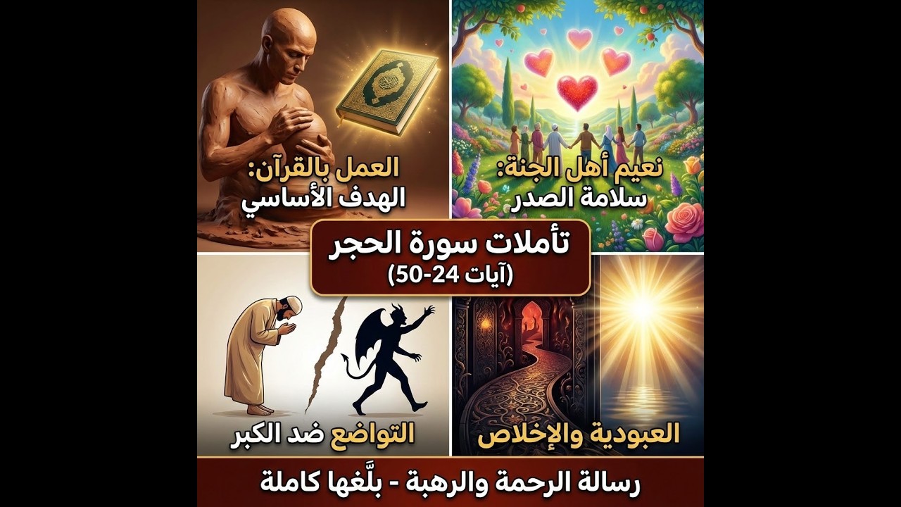 أصل الخلق وموجبات الرحمة: تدبر سورة الحجر