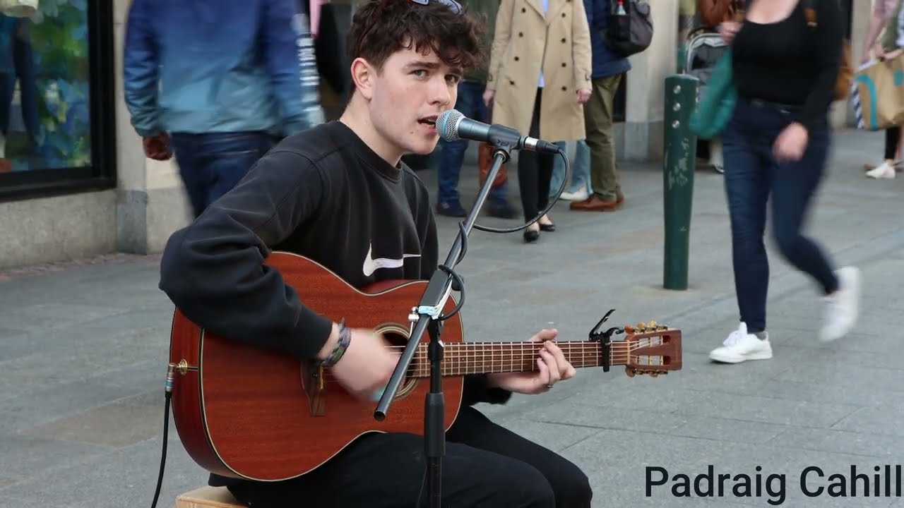 Padraig Cahill Liver Cover of I Won't Give Up from Grafton Street Dublin Ireland